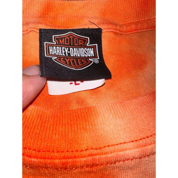 Harley Davidson Motorcycle Academy Bleached Tee - Picture 3 of 3